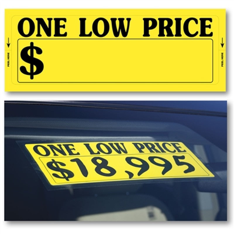 One Low Price Window Sticker
