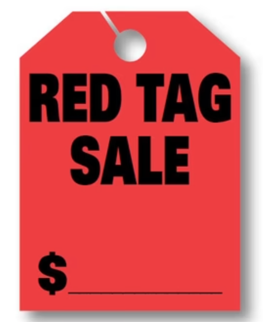 Red Tag Sale Products
