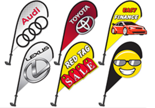 Clip On Paddle Flags – Romano Promo Dealer Supply