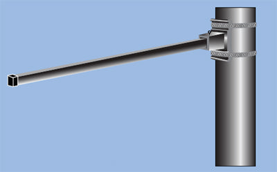Single Sided Light Pole Banner Brackets (3')