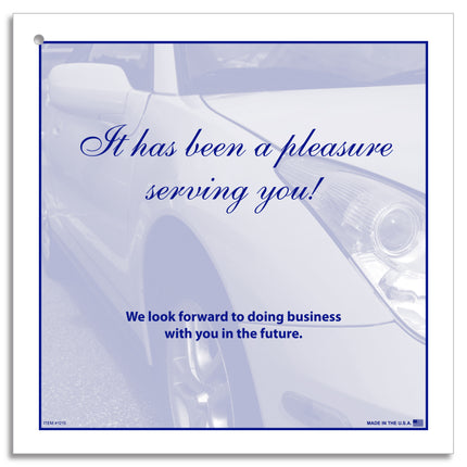 Floor Mat - Padded Paper - Blue Car, 50#, Pad of 100