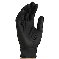 Black Nitrile Gloves - Large - Powder Free, Box of 100