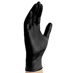 Black Vinyl Gloves - X-Large - Powder Free, Box of 100
