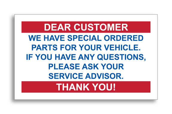 Stock Static Cling Reminders