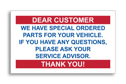 Stock Static Cling Reminders