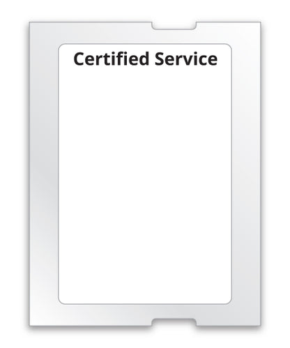 Static Clings - Certified Service - For 5 in 1, ROLL of 500