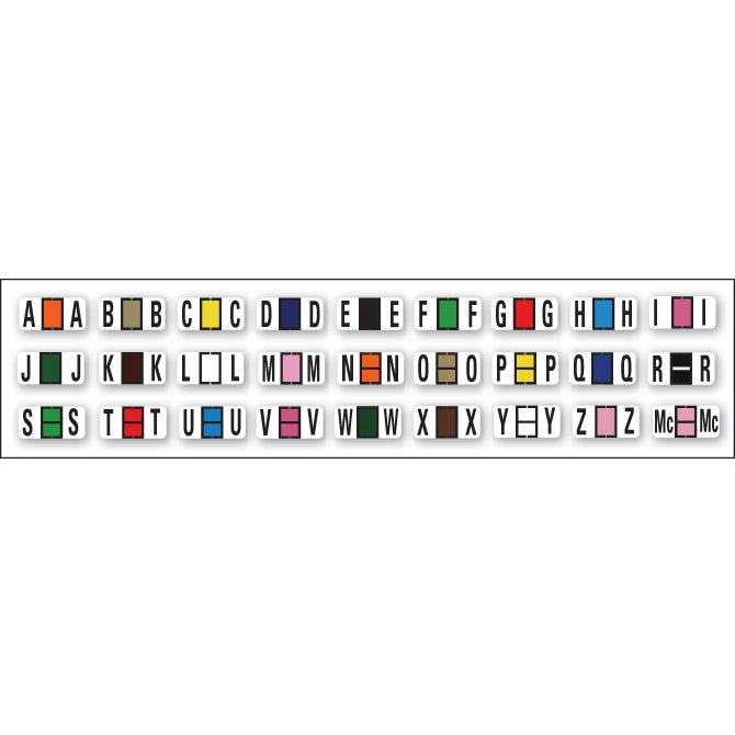 File Right Alphabet Labels