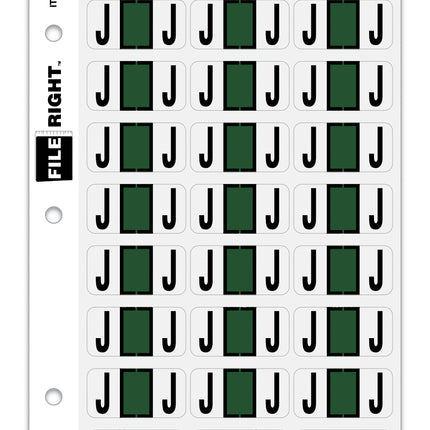 File Right Alphabet Labels