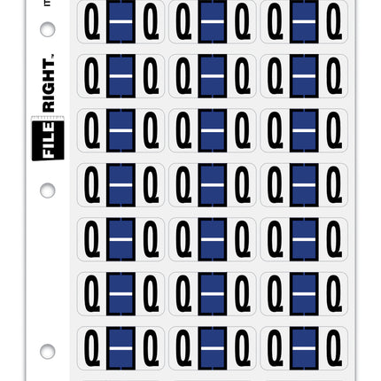 File Right Alphabet Labels