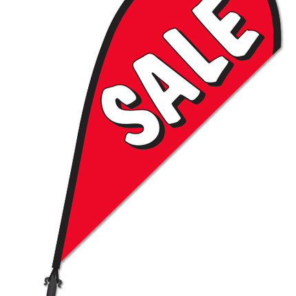 Clip On Paddle Flag - Sale (Red)