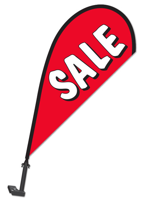 Clip On Paddle Flag - Sale (Red)