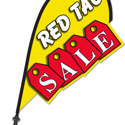 Clip On Paddle Flag - Red Tag Sale