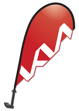 Clip on Paddle Flag - KIA