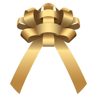 30" Magnetic Car Bow - Gold