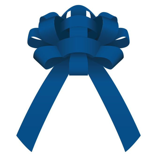 30" Magnetic Car Bow - Blue