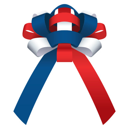 30" Magnetic Car Bow - Patriotic