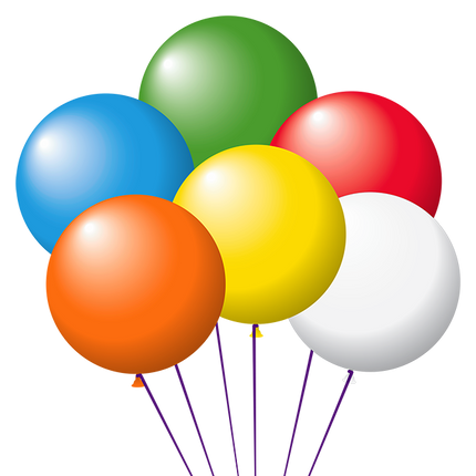 Latex Balloons - Assorted Colors