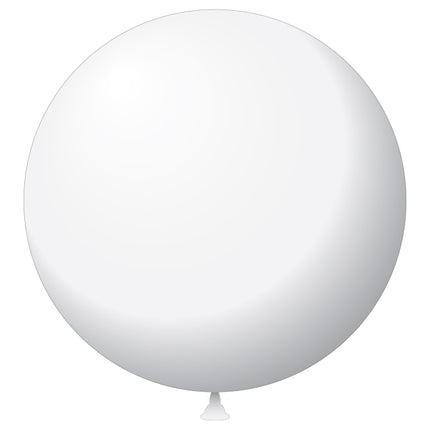 17" Latex Balloons - White