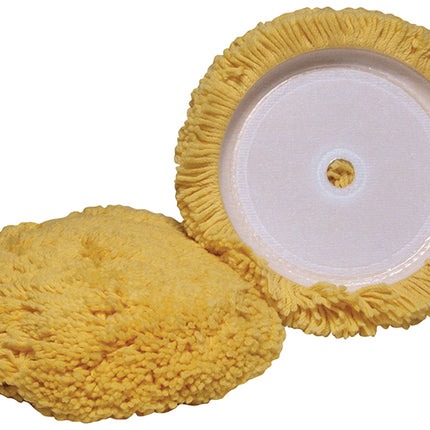 Velcro Yellow Wool Lt. Cut Buffing Pad