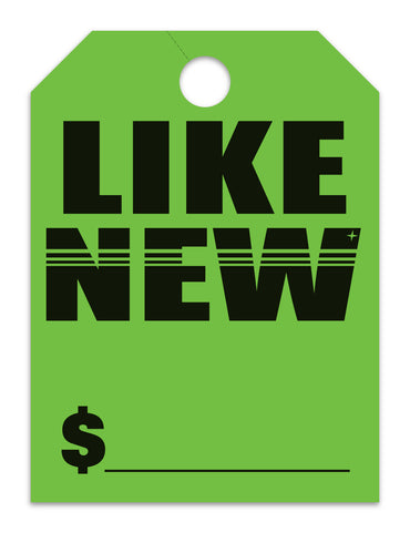 Mirror Hang Tags (Jumbo) - "Like New"