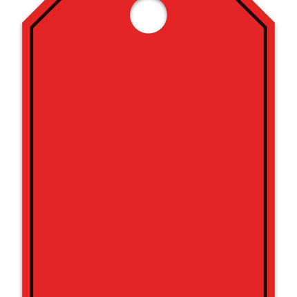 Mirror Hang Tags (Jumbo) - Blank with Border