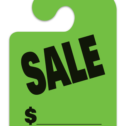 J-Hook Mirror Hang Tags (Jumbo) - "SALE"