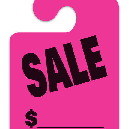 J-Hook Mirror Hang Tags (Jumbo) - "SALE"