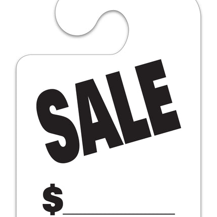J-Hook Mirror Hang Tags (Jumbo) - "SALE"
