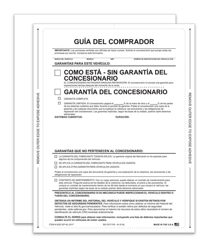 Buyer's Guide - AS IS - Spanish - No Lines