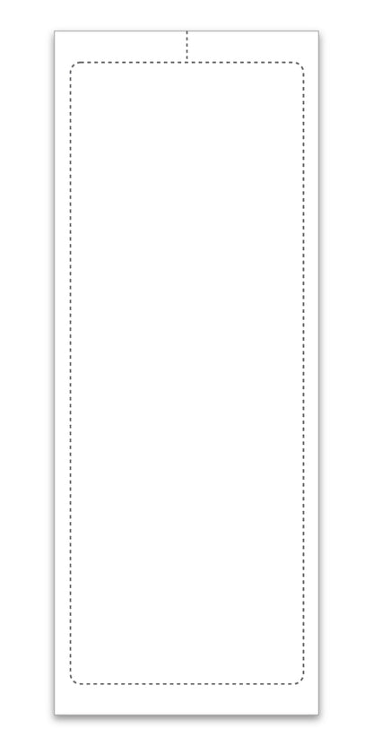 Blank Addendum Stickers with Permanent Adhesive