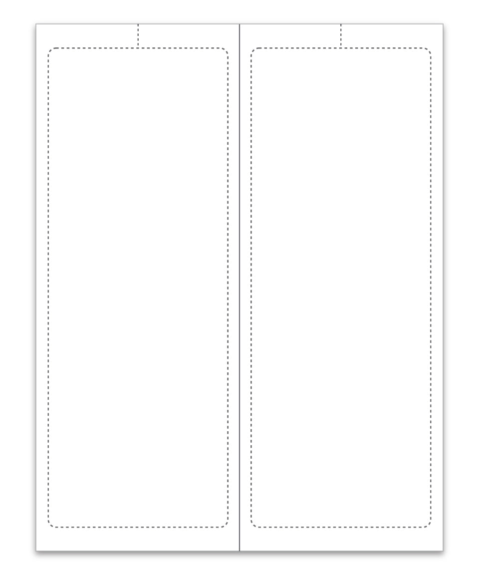 Blank Addendum Stickers with Permanent Adhesive