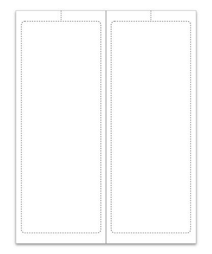 Blank Addendum Stickers with Permanent Adhesive