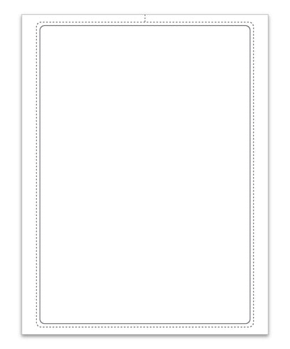 Blank Addendum Stickers with Permanent Adhesive