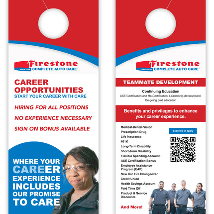 Custom Full Color Mirror Hang Tags - 3-1/2" x 8-1/2"