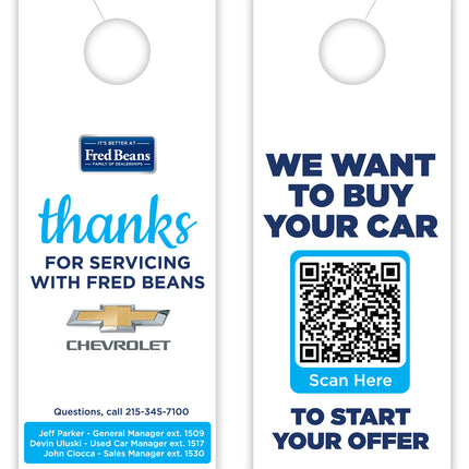 Custom Full Color Mirror Hang Tags - 3-1/2" x 8-1/2"