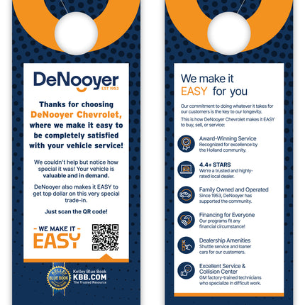 Custom Full Color Mirror Hang Tags - 3-1/2" x 8-1/2"