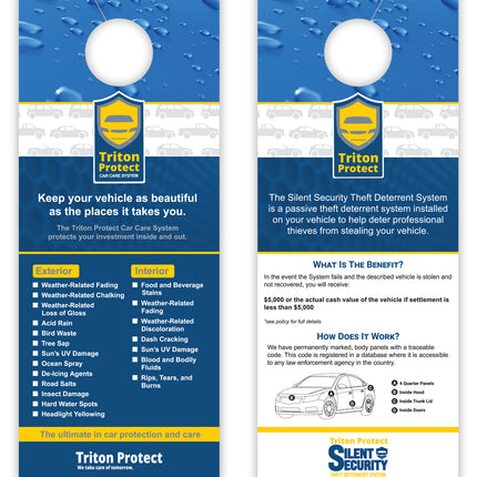 Custom Full Color Mirror Hang Tags - 3-1/2" x 8-1/2"
