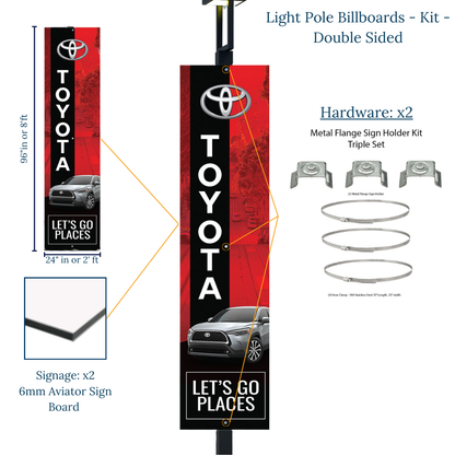 Light Pole Billboard - Kit - Double Sided