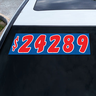 7.5" Red/White/Blue Adhesive Number
