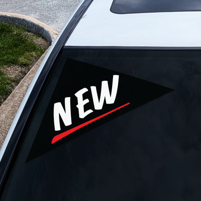 Corner Angle Decal - "NEW"