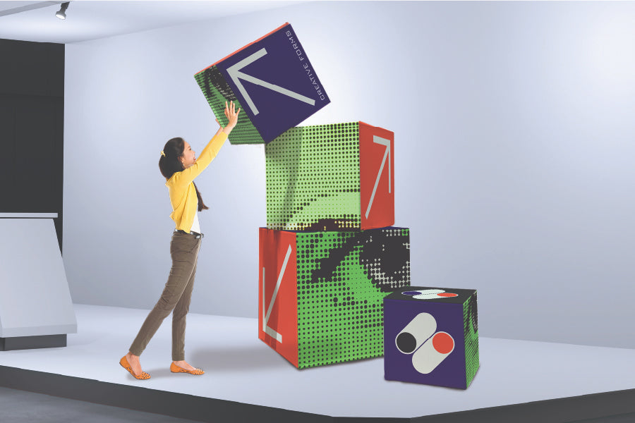 Fabric Display Cubes