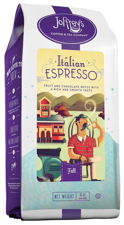 Joffrey's Italian Espesso Whole Bean - 1 lb. - Qty. 1