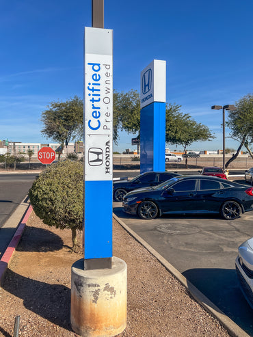 Light Pole Sign Tower