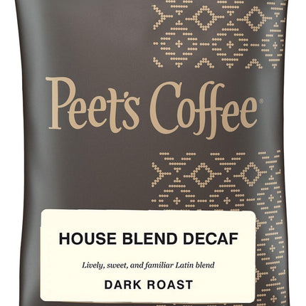 Peet's House Decaf Ground Coffee - 2.5 oz - Qty. 18