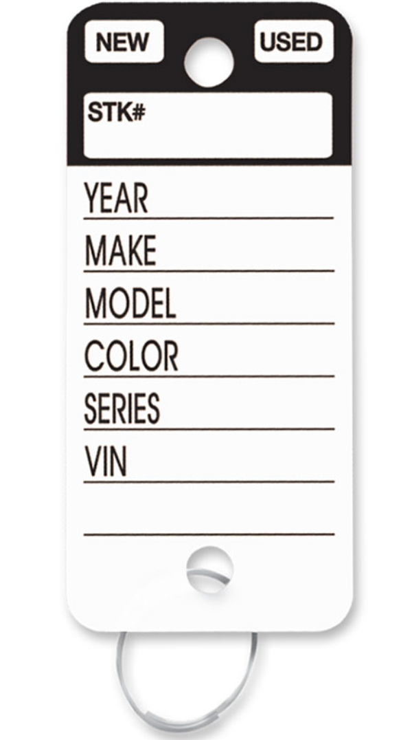 Top Stripe Key Tags