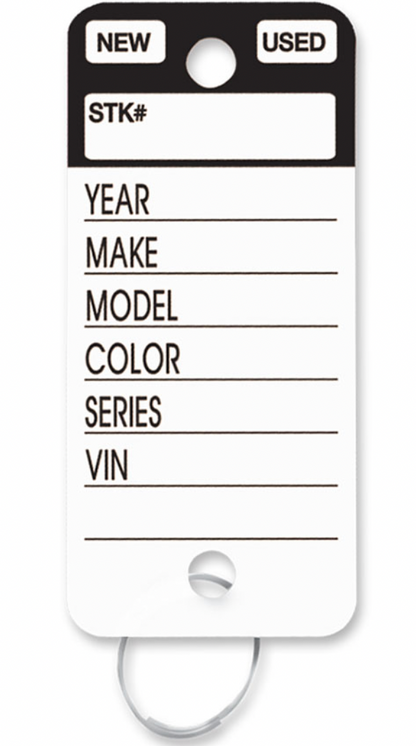Top Stripe Key Tags