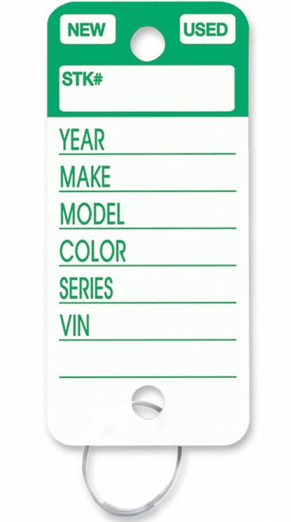 Top Stripe Key Tags