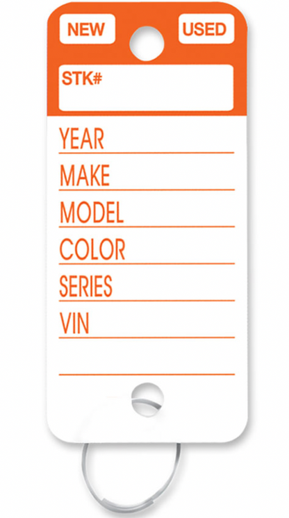 Top Stripe Key Tags