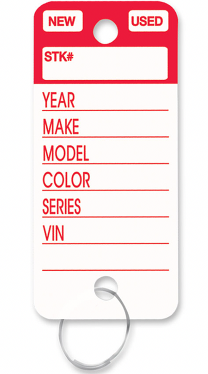 Top Stripe Key Tags