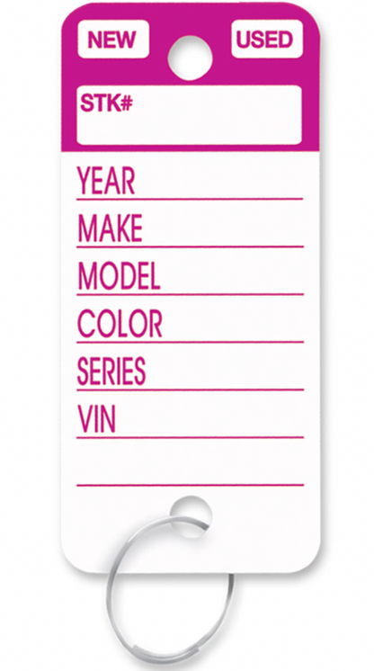 Top Stripe Key Tags